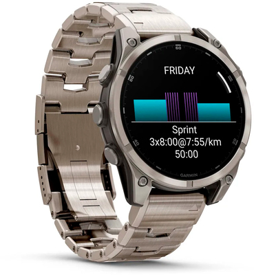 Смарт-годинник Garmin fenix 8 47mm AMOLED Sapphire Titanium with