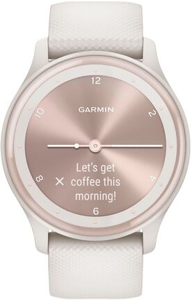 Смарт-годинник Garmin vivomove Sport Ivory Case and Silicone Band with Peach Gold Accents (010-02566-01)