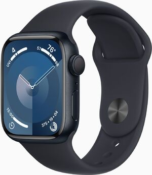 Смарт-годинник Apple Watch Series 9 GPS 41mm Midnight Aluminium Case with Midnight Sport Band - M/L (MR8X3QP/A)