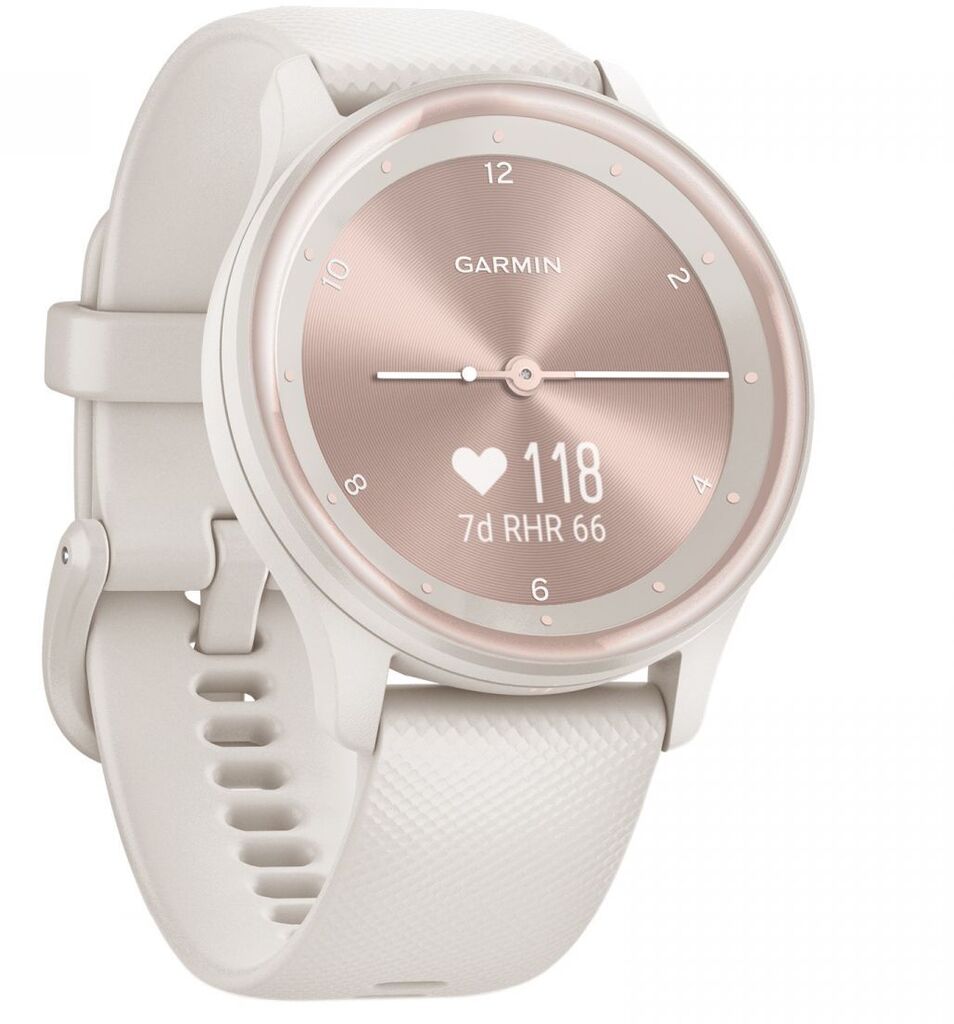 Смарт-годинник Garmin vivomove Sport Ivory Case and Silicone Band with Peach Gold Accents (010-02566-01)